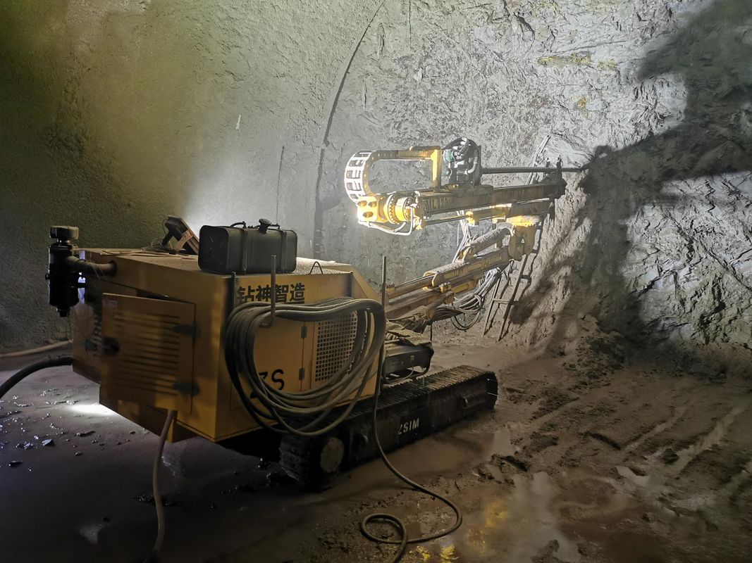 Tunnelbouw Crawler Rockbolt Type Rock Drill Rig 18kw Impact Power R32/R38/T38/T45 Shank